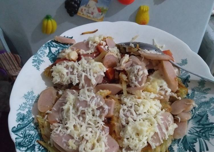 Langkah Mudah untuk Membuat Pizza kentang, Sempurna