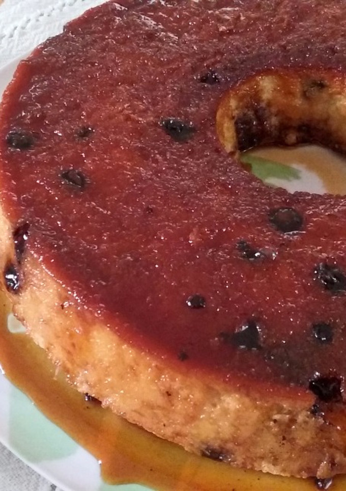Una foto de Budín de pan (con pepitas de chocolate)