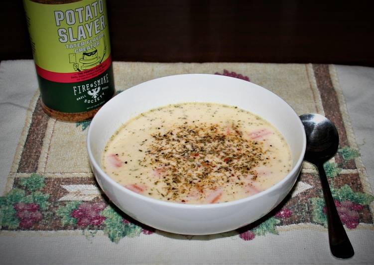 Simple Way to Make Super Quick Homemade T&#39;s Queso Blanco Potato Soup