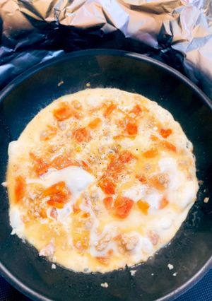 Hình của món Pizza trứng.