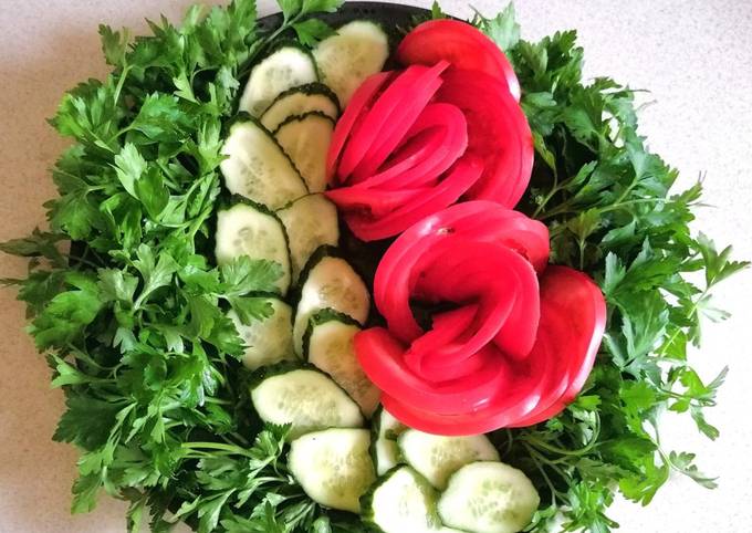Салат Зеленая Роза | Диетические блюда# | Гениальная кулинария - Рецепты вкусных и полезных блюд