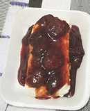 Queso philadelphia con mermelada de fresa a lo Carmelita