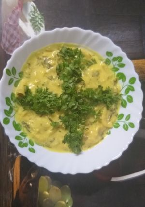 A picture of Papad ki kadhi.