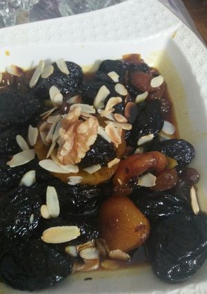 صورة لوصفة طاجين حلو بدون لحم