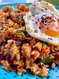Arroz frito con kimchi