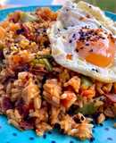 Arroz frito con kimchi