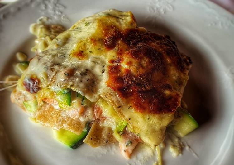 ZUCCHINI Lachs Lasagne