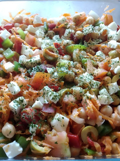Una foto de Ensalada de garbanzos