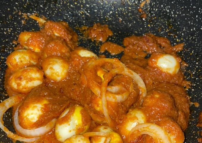 Sambal telur burung puyuh