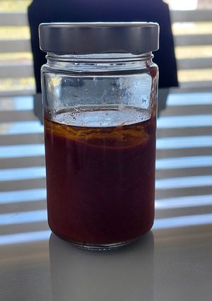 Una foto de Salsa de Ají cacho de cabra