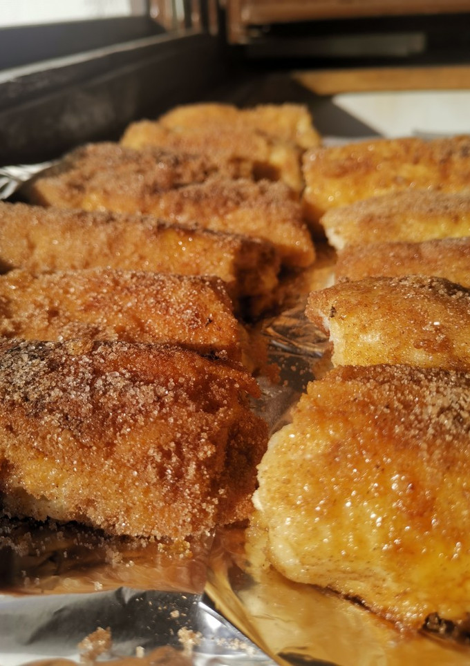 Una foto de Torrijas a la placha