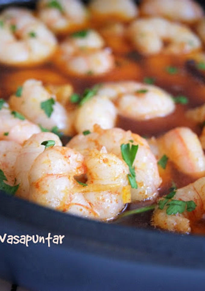 Una foto de Gambas al ajillo