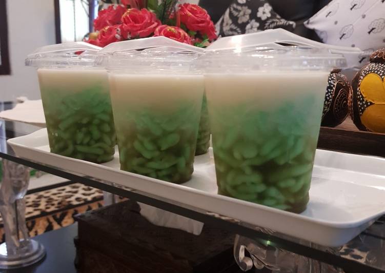 Resep Cendol Tepung Beras Dan Nutrijel Oleh Mami Fa Cookpad