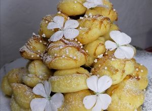Una foto de Masa choux y crema pastelera