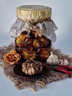 عکسی از دستور سیرترشی با شیره انگور
