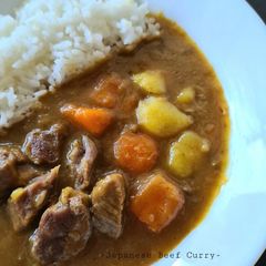 A picture of Japanese Beef Curry.