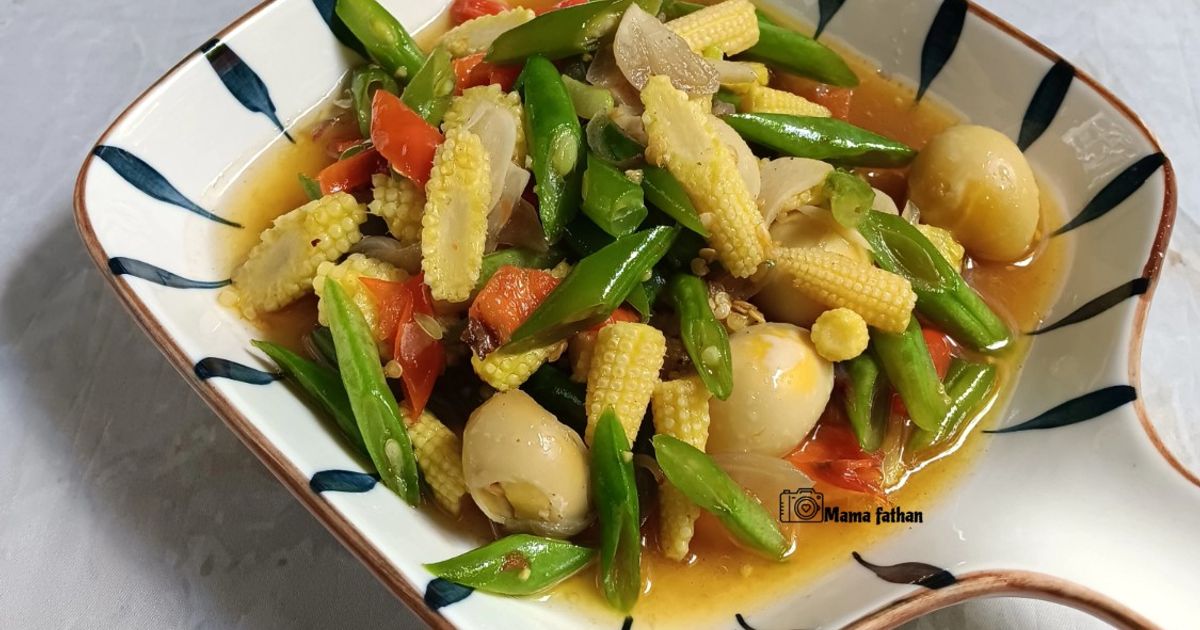 Tumis buncis jagung telur puyuh