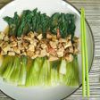 Pokcay (sawi sendok) siram tahu saus tiram