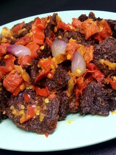 Foto resep Dendeng kering balado