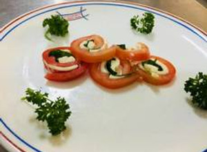 A picture of Insalata caprese salad.