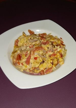 A picture of Scrambled eggs.