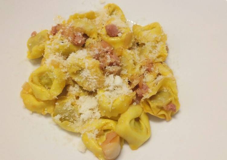 Recipe of Super Quick Homemade Tortellini alla boscaiola