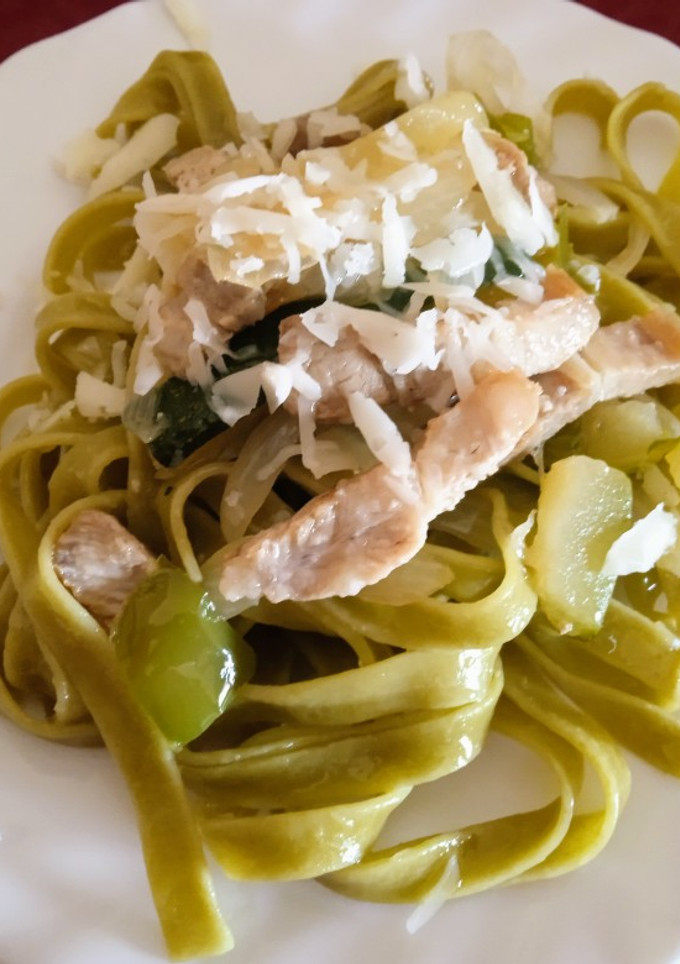 Una foto de Pasta con panceta
