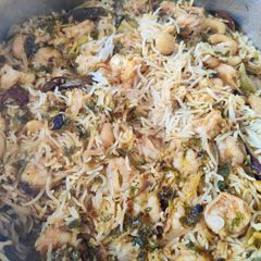 A picture of Prawn pulao.
