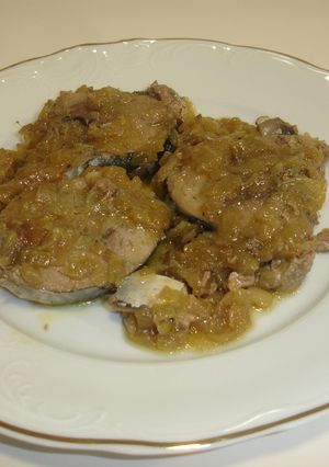 Una foto de Melva encebollada