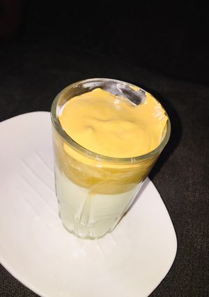 A picture of Dalgona coffee.