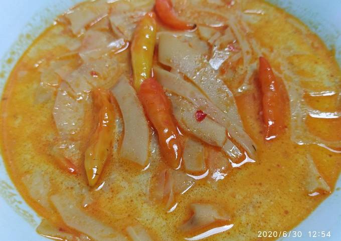 Cara Gampang Menyiapkan Sayur Rebung santan pedas / Blendi Rebung, Enak Banget