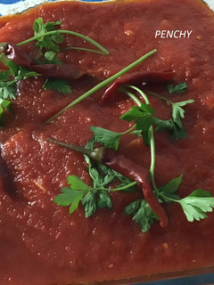 Una foto de Filetes de pollo alla arrabbiata