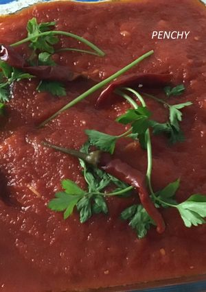 Una foto de Filetes de pollo alla arrabbiata
