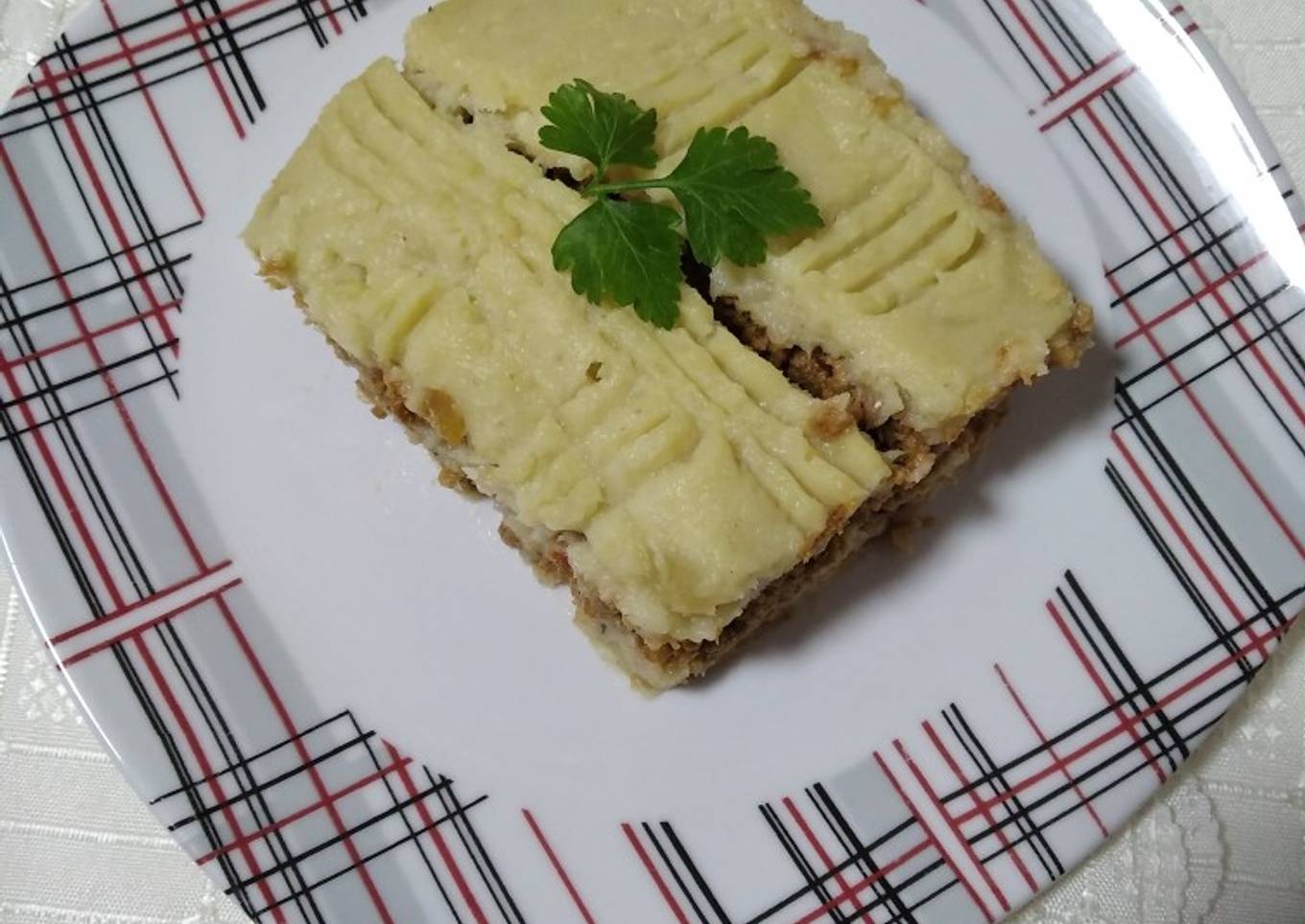 Pastel vegano saludable -con coliflor y proteína de soja- :)