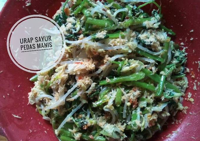 Urap sayur pedas manis