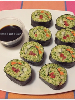 Una foto de Makis crudiveganos