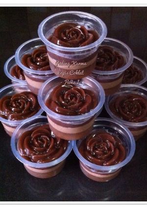 Foto resep Puding Kurma Lapis Coklat