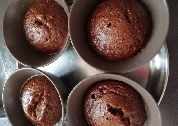 Steps to Make Any-night-of-the-week Steam Choco Cakes