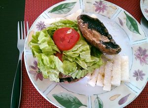 Una foto de Hamburguesa baja en calorías
