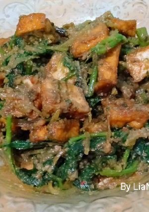 Foto resep Tahu kangkung pepaya muda saus kacang