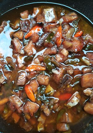 Foto resep Asam Manis Telang Khas Banjar