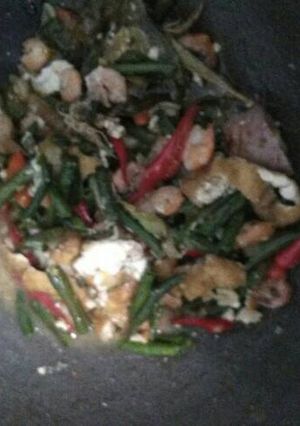 Foto resep Tumis Kacang Panjang Tahu Udang. #PR_kacangpanjang