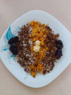 عکسی از دستور عدس پلو