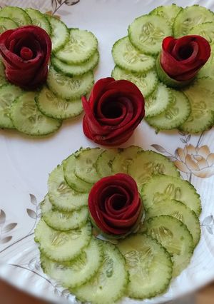 A picture of Chukandar (BeetRoot) Salad 🥗🥗.