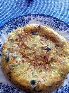 Una foto de Tortilla de calabaza mallorquina