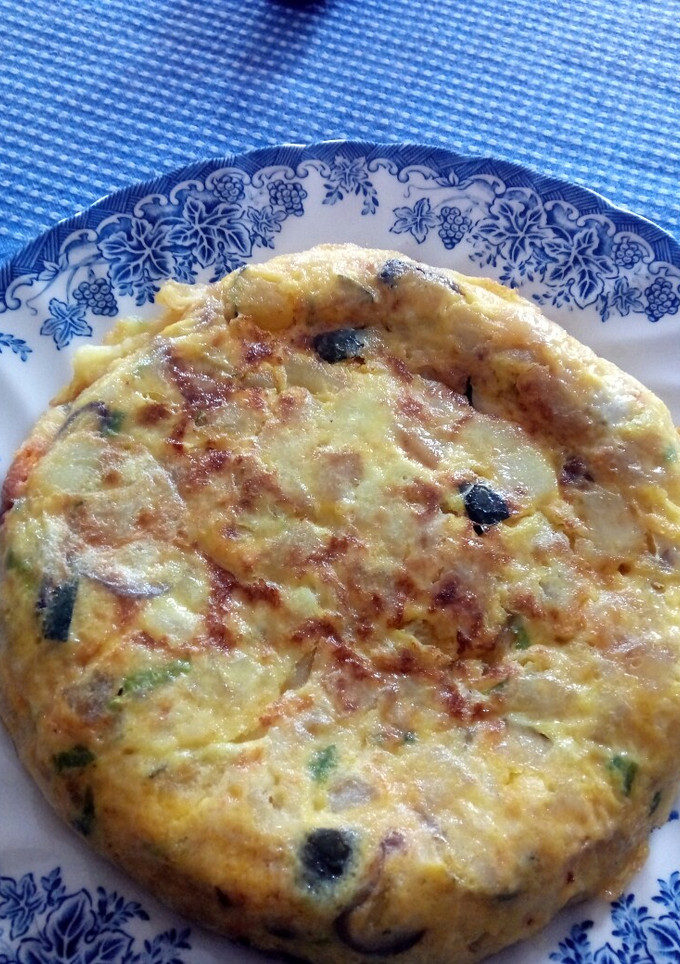 Una foto de Tortilla de calabaza mallorquina