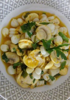 Una foto de Ceviche de Champiñones a lo Carmelita