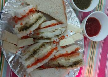 Easy Recipe Paneer carrot chattny sandwiches special republic day Yummy Easy Recipe Paneer carrot chattny sandwiches special republic day Yummy