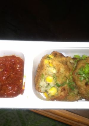 A picture of Cheese Corn Cutlets.