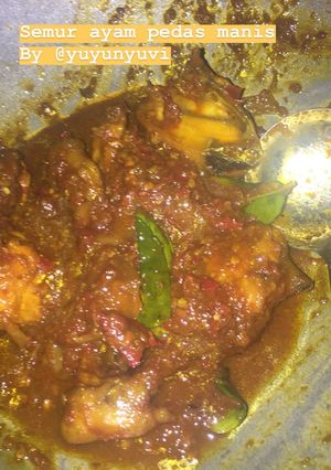 Foto resep Semur ayam pedas manis